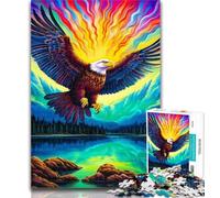 Teenager Jigsaw Colorful Eagle3 Jigsaws 1000 Pieces for Adults,Toys Educational Games Stress Relieving Great Gifts And Toys 50x75cm
