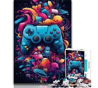 Teenager Jigsaw Colour Game Controller Jigsaws Puzzles 1000 Pieces for Adults Gifts,for Educational Game Challenge Toy Artists Collection, Fine Art 26x38cm
