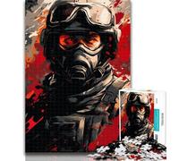 Teenager Jigsaw Colour Special Forces 1000 Pieces Jigsaw Puzzle for Adults& Teens,Decompressing Intellectual Educational Toy Birthday Present, Gifts 50x75cm