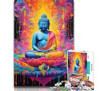 Teenager Jigsaw Colourful Graffiti Buddha Jigsaw Puzzles 1000 Pieces for Adults Teens,Learning Educational Toys Family Games Birthday Present, Gifts 26x38cm