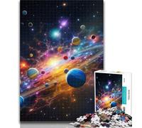 Teenager Jigsaw Colourful Universe Adult Jigsaws 1000 Piece,Learning Educational Toys Family Games Enhance Love between Couples 26x38cm