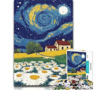 Teenager Jigsaw Dandelion Under The Night Sky Jigsaw Puzzles for Adults 1000 Pieces,Educational Stress Relief Toy Great Gifts And Toys 26x38cm