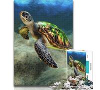 Teenager Jigsaw Diamond Turtle 1000 Pieces Jigsaw Puzzles For Teens And Adults,gifts for Friends And Family for Age 14 Years Up 50x75cm
