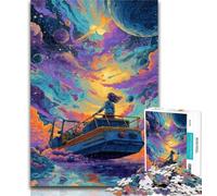 Teenager Jigsaw Dream Ship Jigsaw Puzzles for Adults 1000 Piece,is Ideal As Gifts for The Whole Family for And Age 14 50x75cm