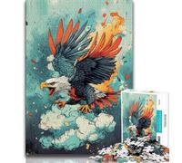 Teenager Jigsaw Eagle in The Clouds 1000 Pieces Jigsaw Puzzles for Adults And Teens,Enhance Love between Couples for Ages 14+ (50x75cm)