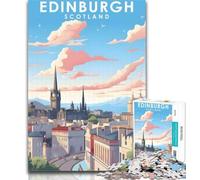 Teenager Jigsaw Edinburgh Scotland Travel 1000 Pieces Jigsaw Puzzles For Teens And Adults,Diy Modern Wall Art Unique Gift Home Decor 26x38cm