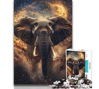 Teenager Jigsaw Elephant 1000 Pieces Jigsaw Puzzle for Adults& Teens,Decompressing Intellectual Educational Toy Birthday Present, Gifts 50x75cm