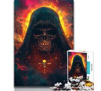 Teenager Jigsaw Evil Skeleton Jigsaw Puzzles 1000 Pieces for Adults Teens,Learning Educational Toys Family Games Birthday Present, Gifts 26x38cm