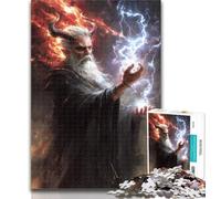 Teenager Jigsaw Evil Wizard 1000 Piece Jigsaw Puzzles for Teenagers Gifts,Relax Games Is Ideal As A Gift for The Whole Family 26x38cm