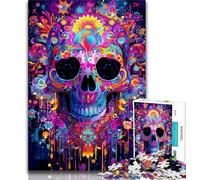 Teenager Jigsaw Fantasy Art Skeleton Jigsaw Puzzles for Teenagers 1000 Pieces,Brain Teaser Game Wall Decoration Unique Birthday And Xmas Gifts (26x38cm)