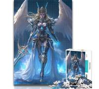 Teenager Jigsaw Fantasy Female Warrior 1000 Piece Jigsaw Puzzles for Adults Gifts,Challenging Game Toys for Is Ideal As A Gift for The Whole Family 75x50cm