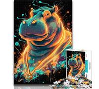 Teenager Jigsaw Fantasy Hippo 1000 Piece Jigsaw Puzzle for Adults And Teenagers,Family Game Stress Reliever Difficult Challenge Secret Santa Gifts 50x75cm