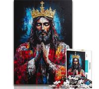 Teenager Jigsaw Fantasy Jesus Puzzles for Adults Teens 1000 Pieces,Perfect for Game Nights, Colorful Toy for Home Gift (38x26cm)