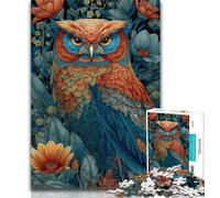 Teenager Jigsaw Fantasy Owl 1000 Pieces Jigsaw Puzzles for Adults And Teens,Toys Educational Games Stress Relieving Great Gifts And Toys 50x75cm