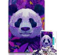 Teenager Jigsaw Fantasy Panda Jigsaw Puzzle 1000 Pieces for Adults,Family Game Stress Reliever Difficult Challenge Great Gifts And Toys 26x38cm