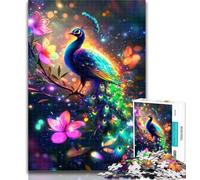 Teenager Jigsaw Fantasy Peacock 1000 Piece Jigsaw Puzzles for Adults Gifts,Challenging Game Toys for Is Ideal As A Gift for The Whole Family 26x38cm