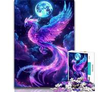 Teenager Jigsaw Fantasy Phoenix 1000 Pieces Jigsaw Puzzle for Adults& Teens,Decompressing Intellectual Educational Toy Birthday Present, Gifts (26x38cm)