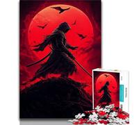 Teenager Jigsaw Fantasy Samurai Ninja 1000 Pieces Jigsaw Puzzles For Teens And Adults,Stress Reliever Difficult Challenge Enhance Love between Couples (38x26cm)