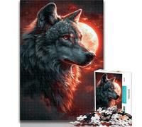 Teenager Jigsaw Fantasy Wolf Jigsaw Puzzles 1000 Pieces for Adults Teens,Learning Educational Toys Family Games Birthday Present, Gifts 50x75cm
