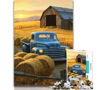 Teenager Jigsaw Farm Car 1000 Pieces Jigsaw Puzzles for Adults And Teens,Enhance Love between Couples for Ages 14+ 50x75cm