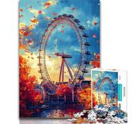 Teenager Jigsaw Ferris Wheel Jigsaw Puzzles for Adults 1000 Pieces,Educational Stress Relief Toy Great Gifts And Toys 50x75cm