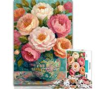 Teenager Jigsaw Flower Art Adult Jigsaws 1000 Pieces Difficult,Learning Educational Toys Family Games Birthday Present, Gifts 26x38cm