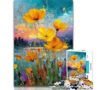 Teenager Jigsaw Flower Painting Jigsaw Puzzles for Adults 1000 Pieces,Educational Stress Relief Toy Great Gifts And Toys 26x38cm