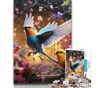 Teenager Jigsaw Flowers Birds 1000 Pieces Jigsaw Puzzle for Adults& Teens,Decompressing Intellectual Educational Toy Birthday Present, Gifts 26x38cm