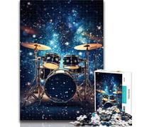 Teenager Jigsaw Galaxies Shelf Drums 1000 Piece Jigsaw Puzzles for Teenagers Gifts,Relax Games Is Ideal As A Gift for The Whole Family 26x38cm