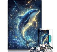 Teenager Jigsaw Galaxy Blue Whale 1000 Pieces Jigsaw Puzzle for Adults& Teens,Educational Toys Is Ideal As A Gift for The Whole Family 75x50cm