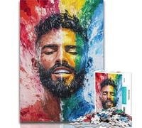 Teenager Jigsaw Gay Oil Painting Jigsaw Puzzles for Adults 1000 Piece,is Ideal As Gifts for The Whole Family for And Age 14 50x75cm