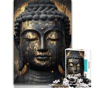 Teenager Jigsaw Golden Buddha 1000 Piece Jigsaw Puzzles,for Is Ideal As A Gift for The Whole Family for And 14 Years Old 50x75cm