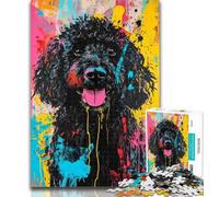 Teenager Jigsaw Goldendoodle Dog Jigsaw Puzzle 1000 Pieces for Adults,Challenging Game And Family Play Secret Santa Gifts 50x75cm