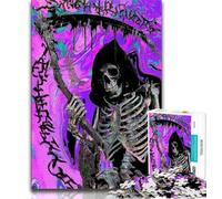 Teenager Jigsaw Grim Reaper 1000 Piece Jigsaw Puzzle for Adults And Teenagers,Family Game Stress Reliever Difficult Challenge Secret Santa Gifts (26x38cm)