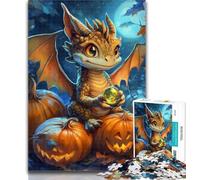Teenager Jigsaw Halloween Dragon 1000 Pieces Jigsaw Puzzles For Teens And Adults,Diy Modern Wall Art Unique Gift Home Decor 26x38cm