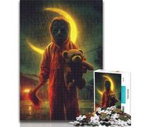 Teenager Jigsaw Horror Movies 1000 Pieces Jigsaw Puzzles For Teens And Adults,Interesting Stress Reduction Parent-child Interaction 26x38cm