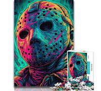 Teenager Jigsaw Horror Movies Jigsaws 1000 Pieces for Adults,Educational Games Home Decoration Artists Collection, Fine Art 26x38cm