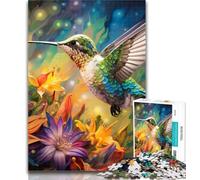 Teenager Jigsaw Hummingbird Art Puzzles for Adults Teens 1000 Pieces,Perfect for Game Nights, Colorful Toy for Home Gift 26x38cm