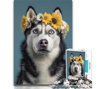 Teenager Jigsaw Husky 1000 Pieces Jigsaw Puzzles for Adults And Teens,Toys Educational Games Stress Relieving Great Gifts And Toys 50x75cm