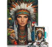 Teenager Jigsaw Indian Princess 1000 Pieces Jigsaw Puzzles for Adults And Teens,Toys Educational Games Stress Relieving Great Gifts And Toys 50x75cm