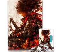 Teenager Jigsaw Japanese Female Ninja Warrior 1000 Piece Jigsaw Puzzle for Adults And Teenagers,Artists Collection, Fine Art for Age 14 Years Up 75x50cm