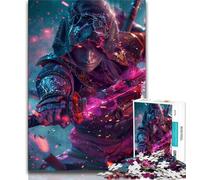 Teenager Jigsaw Japanese Female Warrior 1000 Piece Jigsaw Puzzles for Teenagers Gifts,for Educational Game Challenge Toy Unique Home Decor And Gifts (50x75cm)