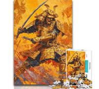 Teenager Jigsaw Japanese Golden Ninja 1000 Piece Jigsaw Puzzles,for Is Ideal As A Gift for The Whole Family for And 14 Years Old 26x38cm