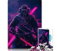 Teenager Jigsaw Japanese Neon Ninja 1000 Piece Jigsaw Puzzles for Teenagers Gifts,for Educational Game Challenge Toy Unique Home Decor And Gifts 50x75cm