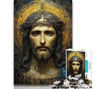 Teenager Jigsaw Jesus Puzzles for Adults Teens 1000 Pieces,Perfect for Game Nights, Colorful Toy for Home Gift 26x38cm