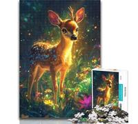 Teenager Jigsaw Jungle Deer 1000 Pieces Jigsaw Puzzle for Adults& Teens,Decompressing Intellectual Educational Toy Birthday Present, Gifts 50x75cm