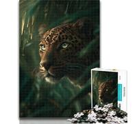 Teenager Jigsaw Jungle Leopard Adult Jigsaws 1000 Piece,Learning Educational Toys Family Games Enhance Love between Couples 50x75cm