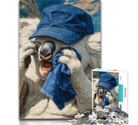Teenager Jigsaw Koala Playing Baseball 1000 Piece Jigsaw Puzzles for Teenagers Gifts,for Educational Game Challenge Toy Unique Home Decor And Gifts 50x75cm