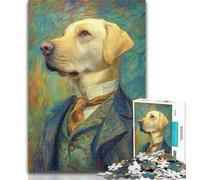 Teenager Jigsaw Labrador Art Jigsaw Puzzle 1000 Pieces for Adults,Challenging Game And Family Play Secret Santa Gifts 50x75cm