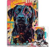 Teenager Jigsaw Labrador Jigsaw Puzzles for Adults 1000 Piece,is Ideal As Gifts for The Whole Family for And Age 14 26x38cm